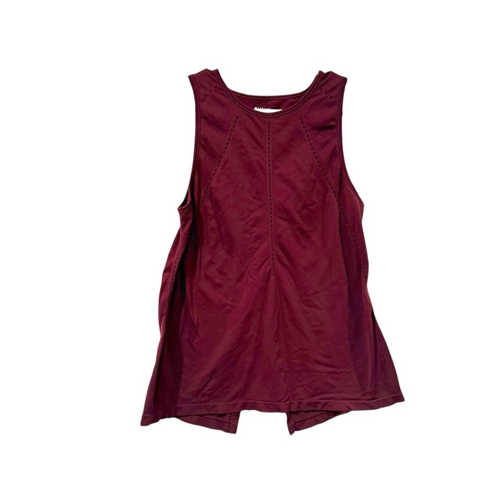 Athleta size S Burgundy Tank Top foothills split back